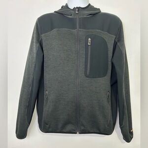 Blaklader Mens Size Large Black/Gray Knit Hooded Jacket